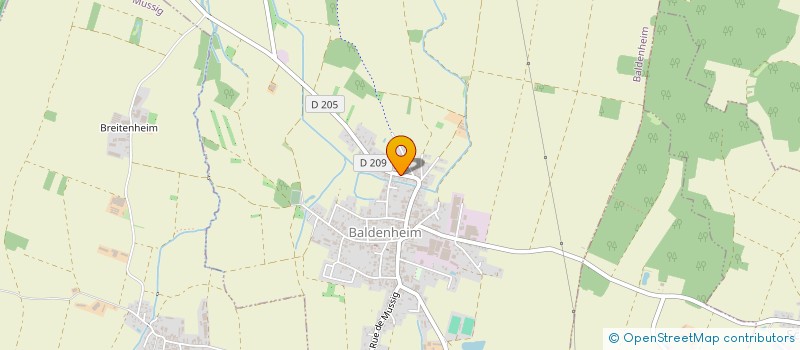 localisation de l'entreprise MONSIEUR MARCEL TREBIS  BALDENHEIM