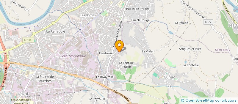 localisation de l'entreprise MONSIEUR MARCEL VABRE  SAINT-JUERY