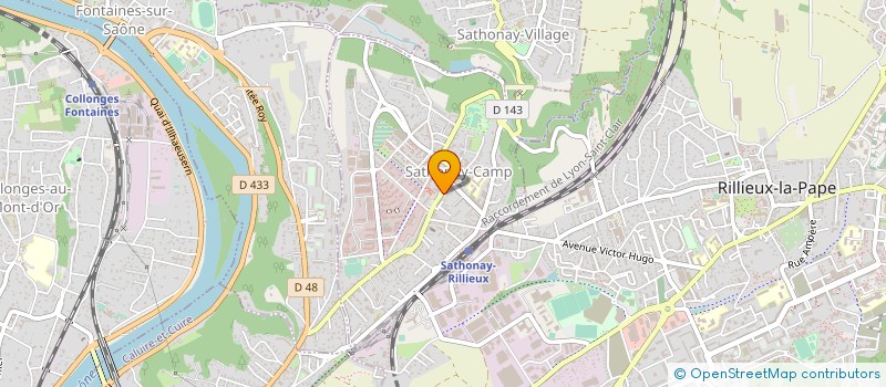 localisation de l'entreprise MONSIEUR MARCEL VALETTE  SATHONAY-CAMP