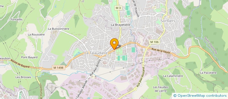 localisation de l'entreprise MONSIEUR MARCEL VALLA  LA TALAUDIERE