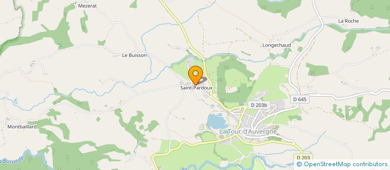 localisation de l'entreprise MONSIEUR MARCEL VALLEZ  LA TOUR D'AUVERGNE