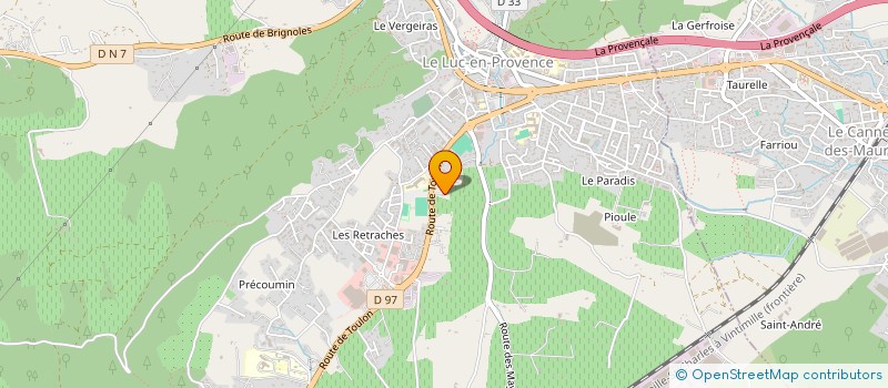 localisation de l'entreprise MONSIEUR MARCEL VANBELLINGHEN  LE LUC