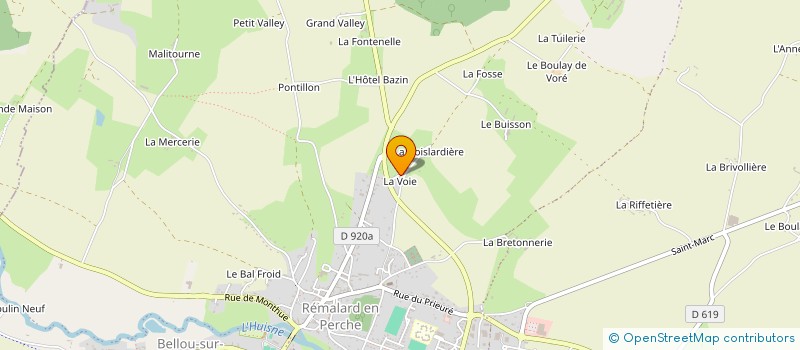 localisation de l'entreprise MONSIEUR MARCEL VIANDIER à REMALARD-EN-PERCHE
