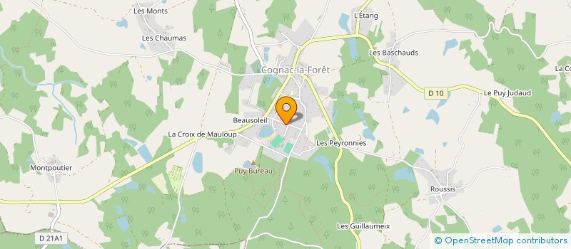 localisation de l'entreprise MONSIEUR MARCEL VIGNAUD  SAINT-LAURENT-SUR-GORRE