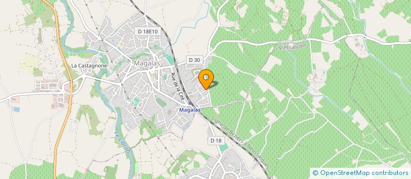 localisation de l'entreprise MONSIEUR MARCEL VILAR  MAGALAS