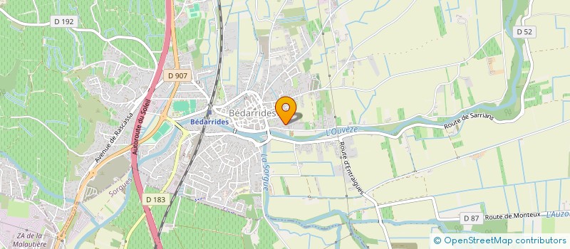 localisation de l'entreprise MONSIEUR MARCEL VIROLLE  BEDARRIDES