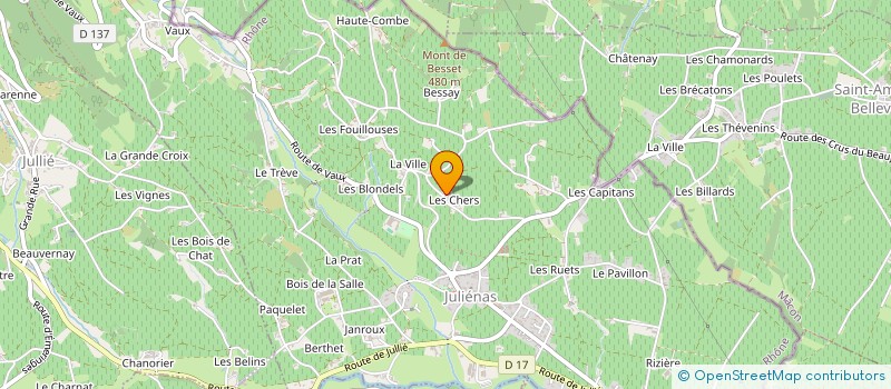 localisation de l'entreprise MONSIEUR MARCEL VOLUET à JULIENAS
