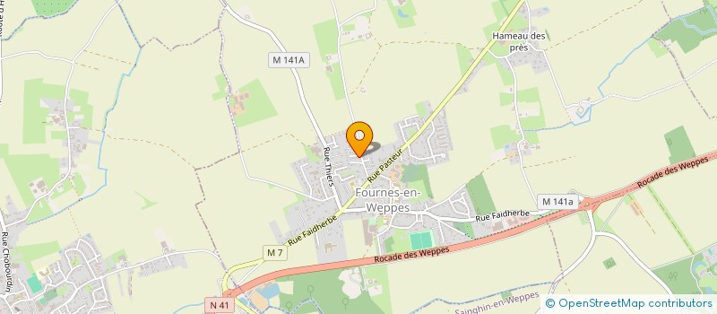 localisation de l'entreprise MONSIEUR MARCEL WAYMEL  FOURNES-EN-WEPPES