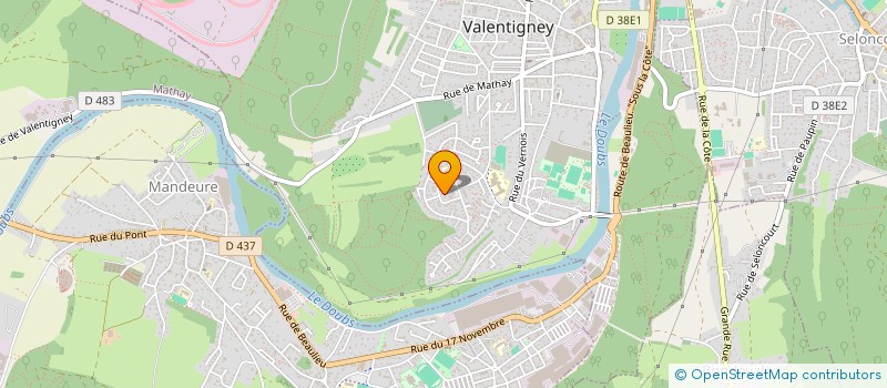 localisation de l'entreprise MONSIEUR MARCEL WIMMER à VALENTIGNEY