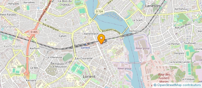 localisation de l'entreprise MONSIEUR MARCELIN BEZIAT  LORIENT