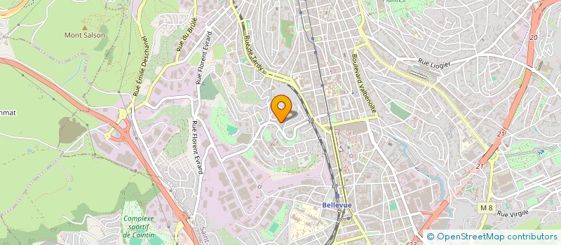 localisation de l'entreprise MONSIEUR MARCELIN DJHATCHIEU KAMENI  SAINT-ETIENNE