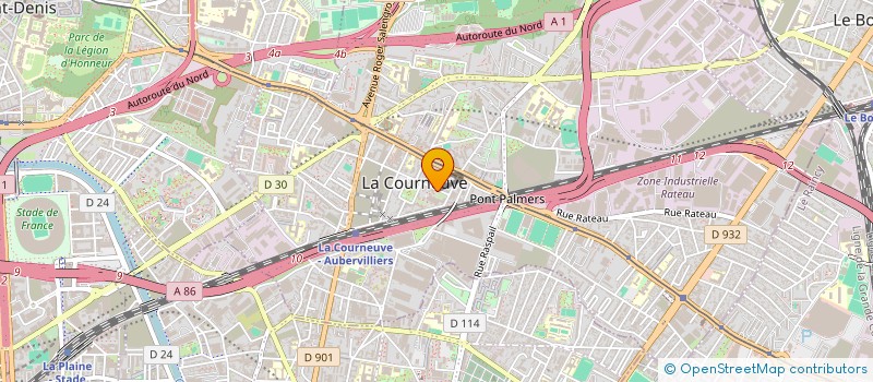 localisation de l'entreprise MONSIEUR MARCELIN VANDERSTEIN à LA COURNEUVE