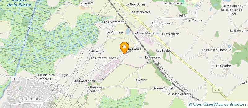 localisation de l'entreprise MONSIEUR MARCELINO PEREIRA RAMOS  CORDEMAIS