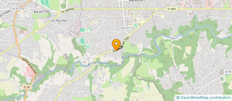 localisation de l'entreprise MONSIEUR MARCELLIN AMETOWANOU  CRAPONNE