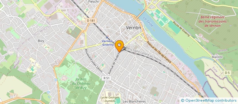 localisation de l'entreprise MONSIEUR MARCELLIN BRAQUETS-ESPEL  VERNON