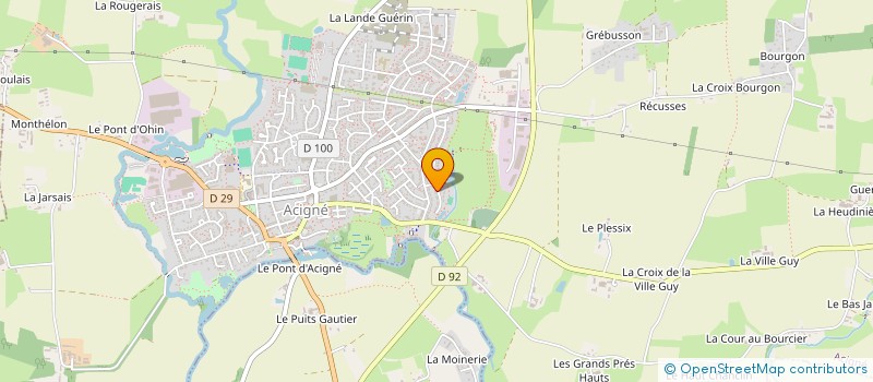 localisation de l'entreprise MONSIEUR MARCELLIN COLARD  ACIGNE