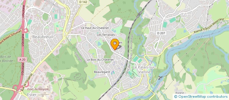 localisation de l'entreprise MONSIEUR MARCELLIN FONTAINE à LE PALAIS-SUR-VIENNE