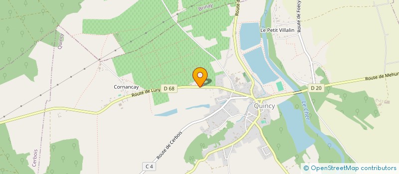 localisation de l'entreprise MONSIEUR MARCELLIN PETEL  QUINCY