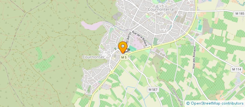 localisation de l'entreprise MONSIEUR MARCELLIN RIVIERE  COURNONSEC