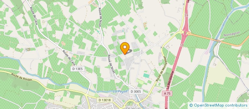 localisation de l'entreprise MONSIEUR MARCELLO AGHILONE à PEZENAS
