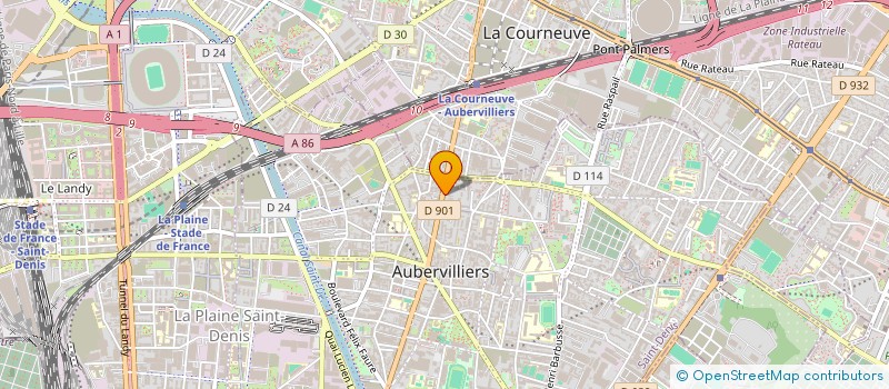 localisation de l'entreprise MONSIEUR MARCELO LORENZO  AUBERVILLIERS