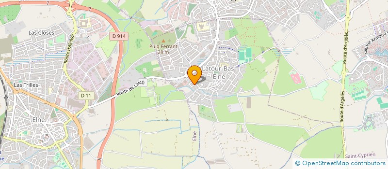 localisation de l'entreprise MONSIEUR MARCIAL DE FREITAS  LATOUR-BAS-ELNE