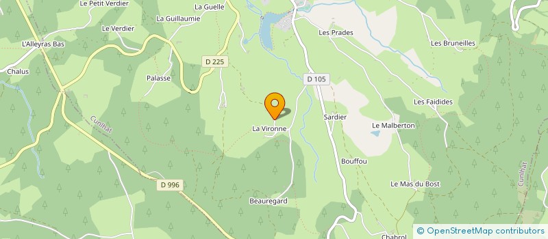 localisation de l'entreprise MONSIEUR MARCIAL HERITEAU à CUNLHAT