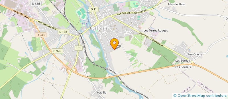 localisation de l'entreprise MONSIEUR MARCIN KOZBIAL à BUZANCAIS