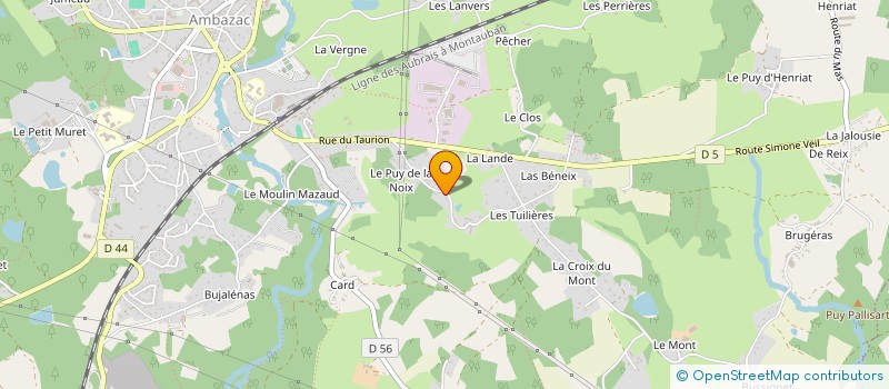 localisation de l'entreprise MONSIEUR MARCIN LEWICKI  AMBAZAC