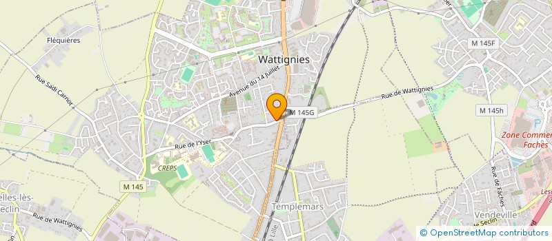 localisation de l'entreprise MONSIEUR MARCIN WYRNA  WATTIGNIES