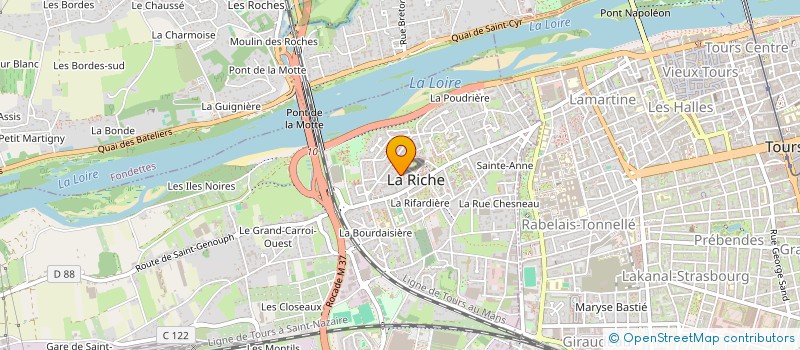 localisation de l'entreprise MONSIEUR MARCIO COSTA DA CRUZ  LA RICHE