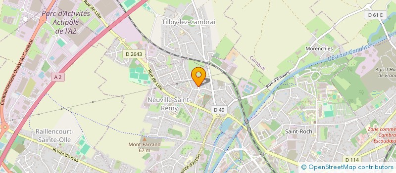 localisation de l'entreprise MONSIEUR MARCIO COUTINHO ROQUE  NEUVILLE-SAINT-REMY