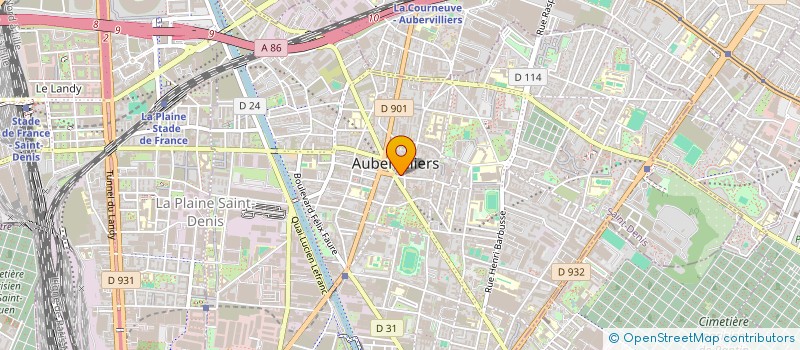 localisation de l'entreprise MONSIEUR MARCIO DE SOUSA PAIVA à AUBERVILLIERS
