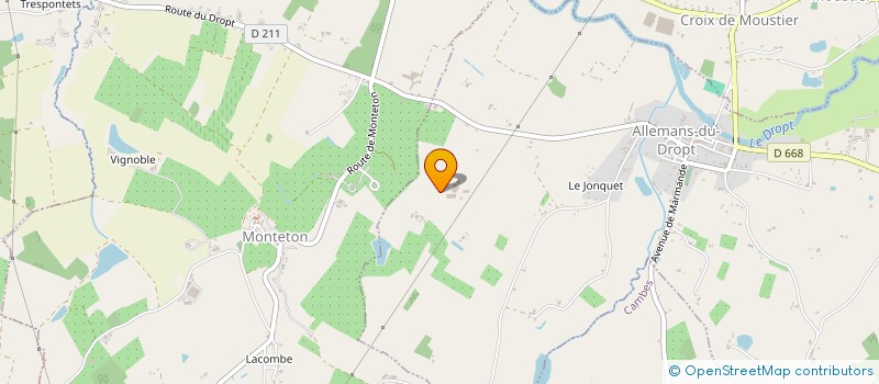 localisation de l'entreprise MONSIEUR MARCIO MACHADO DE OLIVEIRA  ALLEMANS-DU-DROPT