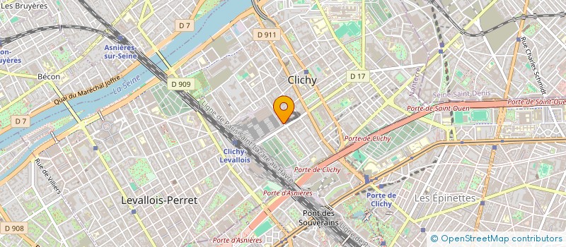 localisation de l'entreprise MONSIEUR MARCO ALMENDRO PEREIRA à CLICHY