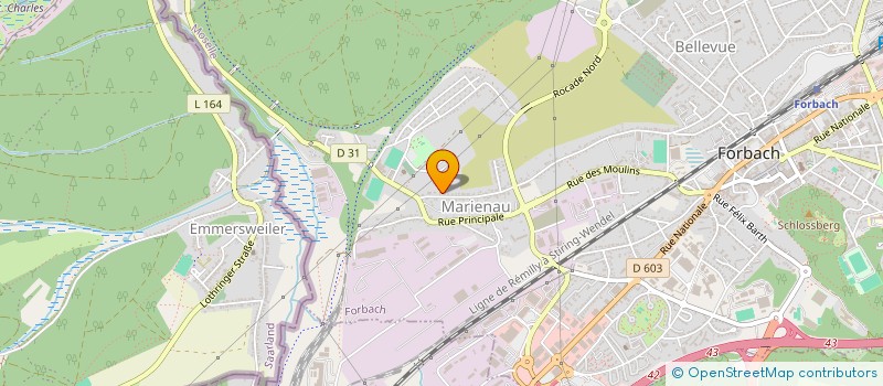 localisation de l'entreprise MONSIEUR MARCO AMICO  FORBACH