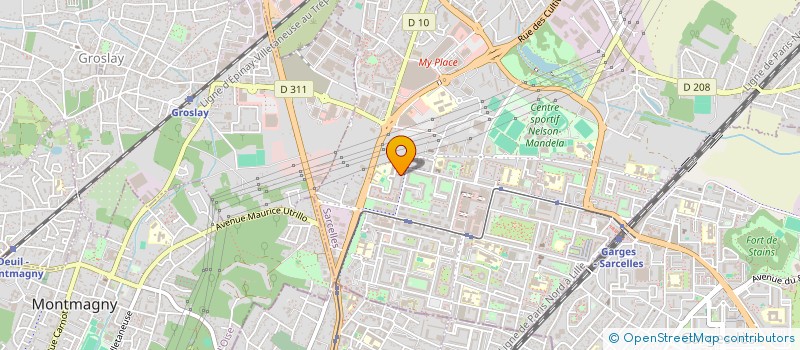 localisation de l'entreprise MONSIEUR MARCO BCHIRI  SARCELLES