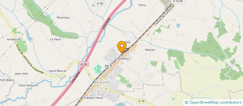 localisation de l'entreprise MONSIEUR MARCO BRANCO RIBAU  REALVILLE