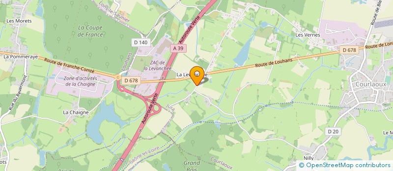 localisation de l'entreprise MONSIEUR MARCO CHAUDEY  COURLAOUX