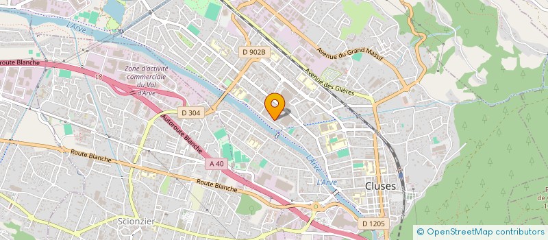 localisation de l'entreprise MONSIEUR MARCO COSTA  DOS SANTOS  CLUSES