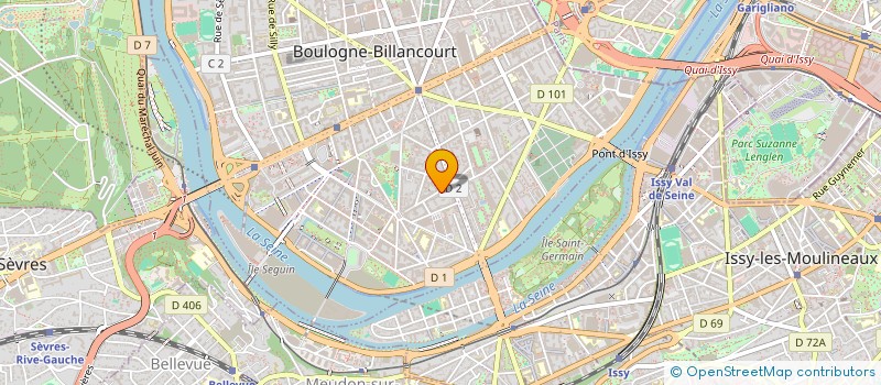 localisation de l'entreprise MONSIEUR MARCO DA COSTA NEVES à BOULOGNE-BILLANCOURT