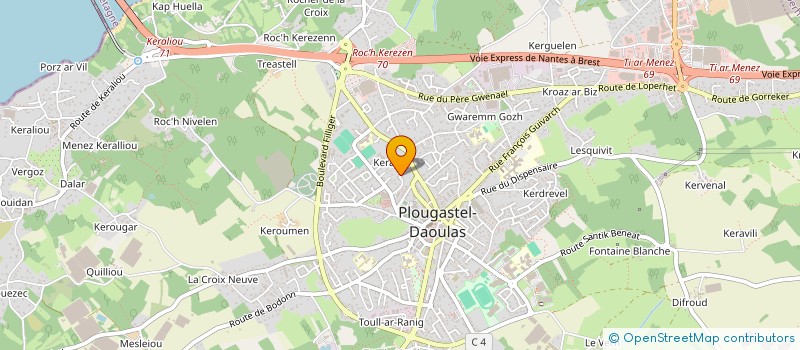 localisation de l'entreprise MONSIEUR MARCO DA CRUZ à PLOUGASTEL-DAOULAS
