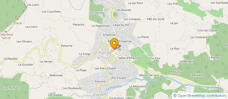 localisation de l'entreprise MONSIEUR MARCO DE ALMEIDA ALMEIDA  LE PLAN-DE-LA-TOUR