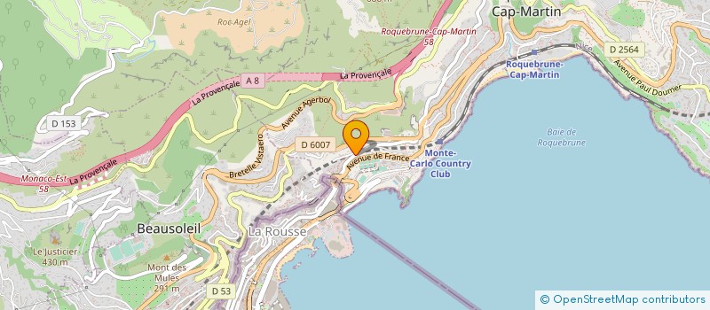 localisation de l'entreprise MONSIEUR MARCO DE LIBERI à ROQUEBRUNE-CAP-MARTIN