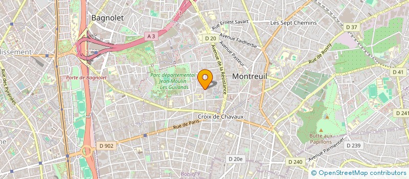 localisation de l'entreprise MONSIEUR MARCO DURRAN à MONTREUIL