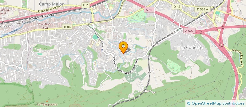 localisation de l'entreprise MONSIEUR MARCO FACENTE  AUBAGNE