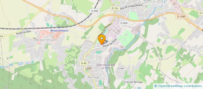 localisation de l'entreprise MONSIEUR MARCO FERREIRA DA COSTA  RENAGE