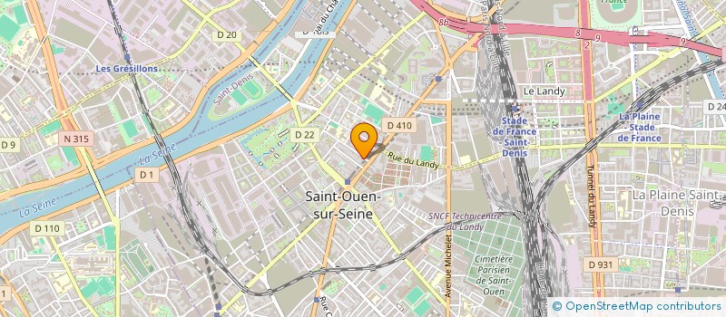 localisation de l'entreprise MONSIEUR MARCO FONSECA DA SILVA à SAINT-OUEN-SUR-SEINE