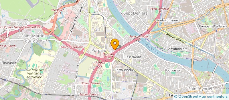 localisation de l'entreprise MONSIEUR MARCO GHISLENI  TOULOUSE