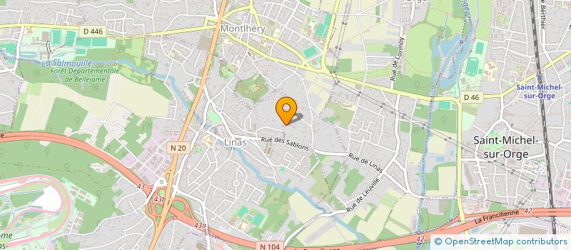 localisation de l'entreprise MONSIEUR MARCO KABIKA KRAVITZ  MONTLHERY